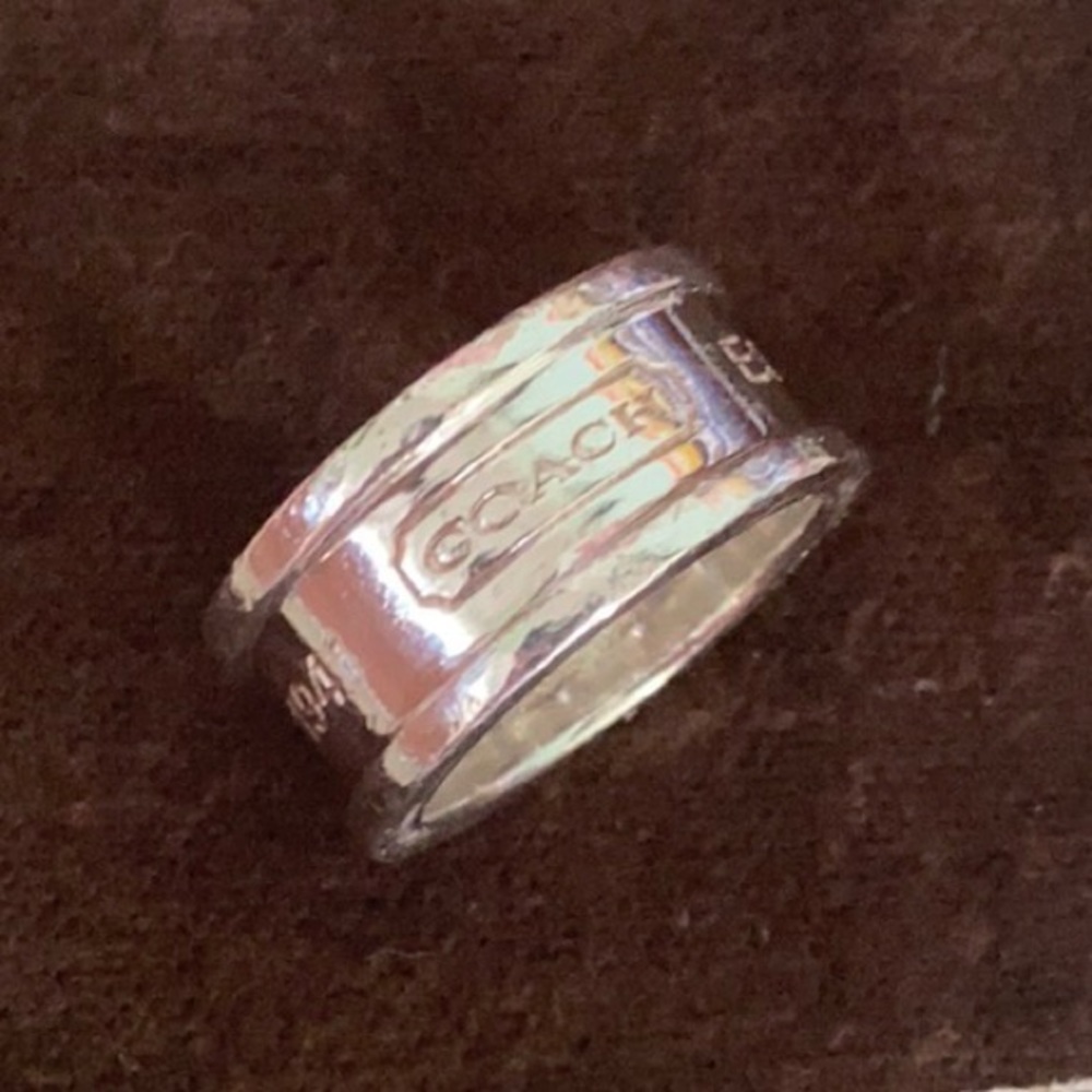 Coach sterling silver ring